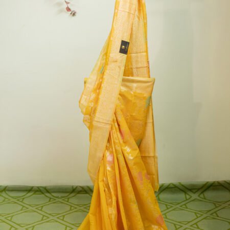Banarasi Silk Saree with Woven Motifs