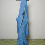 Chanderi Silk Saree with Gold Woven Border