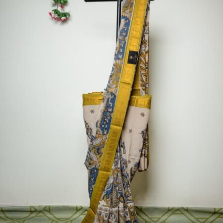 A Timeless Epic Woven in Silk – Chennuri Handloom Saree with Nizam Border