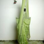 Elegant Pista Green Mangala Giri Handloom pattu saree